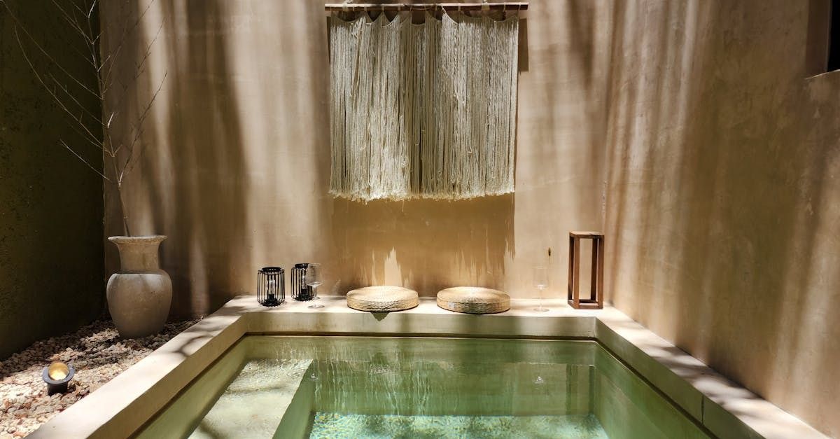 Soaking Spa with candles, salts and aroma therapy.