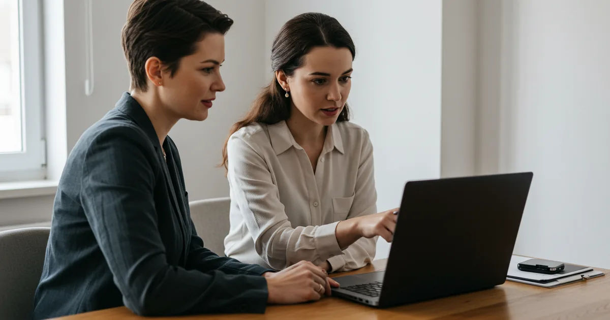 A small business owner reviewing accounts at a desk