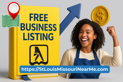Image of happy woman with money coin above her head and a yellow pages book next to her