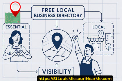 drawing of two people talking about Free Local Business Directory