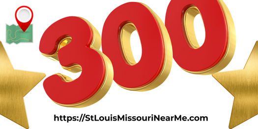 image of two gold stars on each side and 300 in large red font