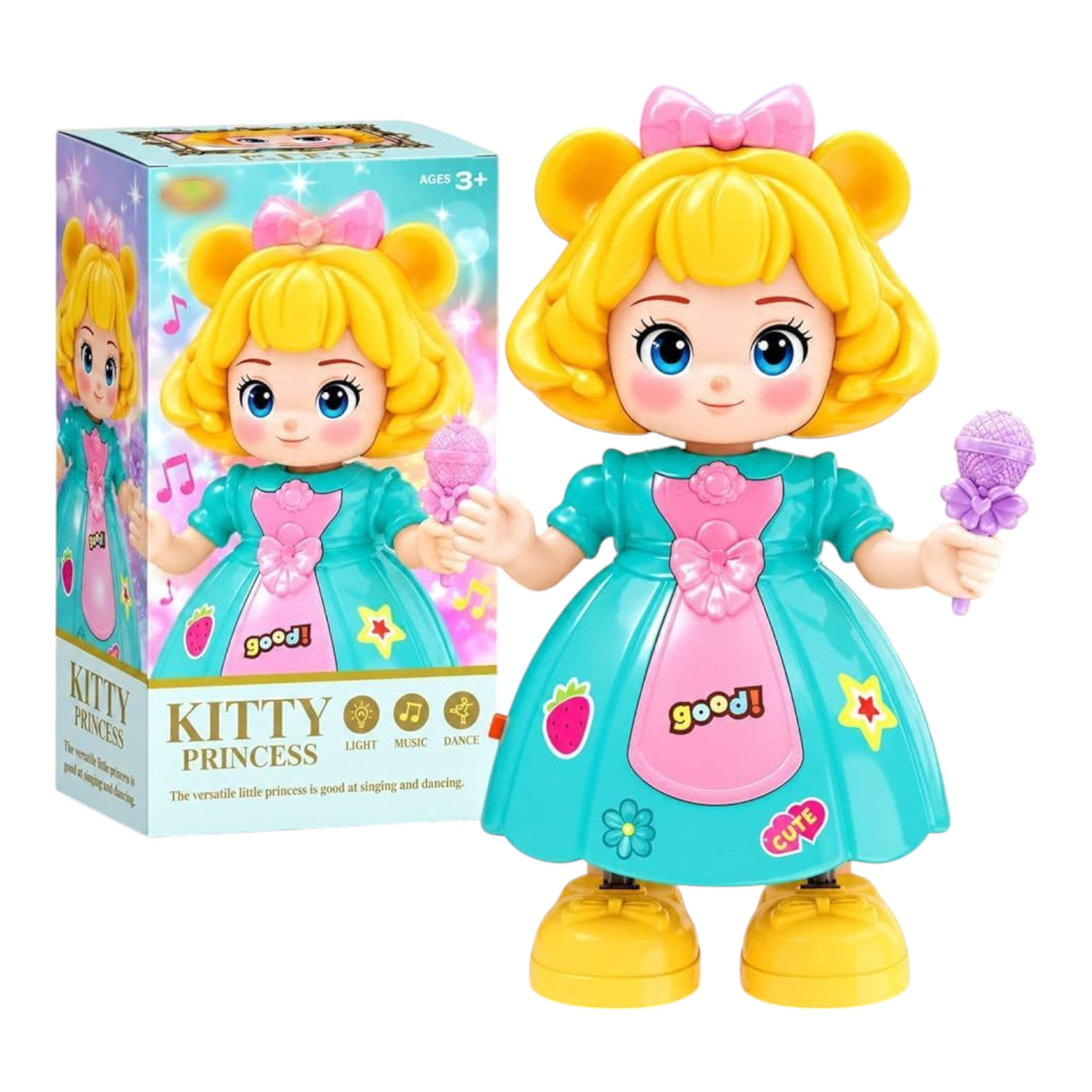 kitty Princess Doll - Princess Dancing Doll for Girls | Light, Music & Dance 