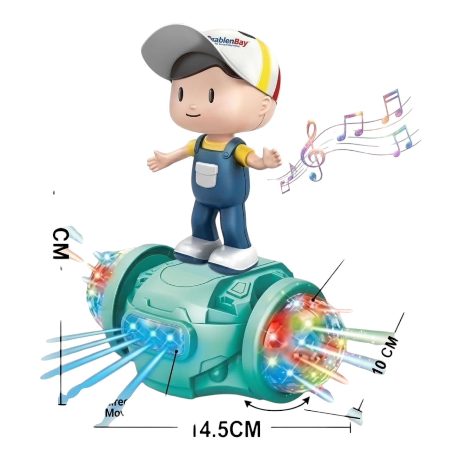 5d Dancing Boy - Musical Dancing Boy 5D Light & Sound Toy with Bump & Go Action