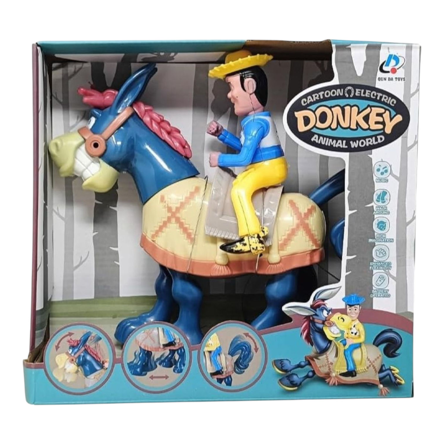  Electronic Cartoon Donkey With Music Toy