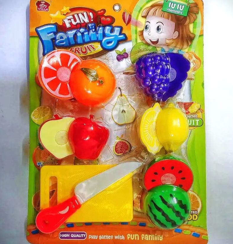 Fun family Fruit Cut Card Pack set