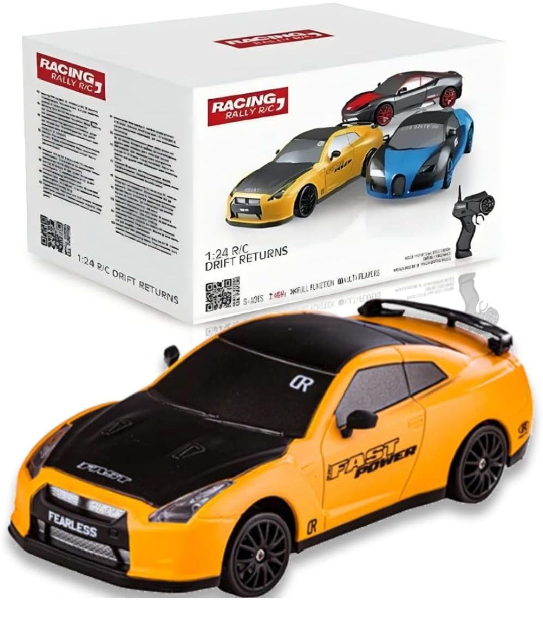 1:24 RC Drift Car 2.4GHz 4WD Racing Car with LED Lights