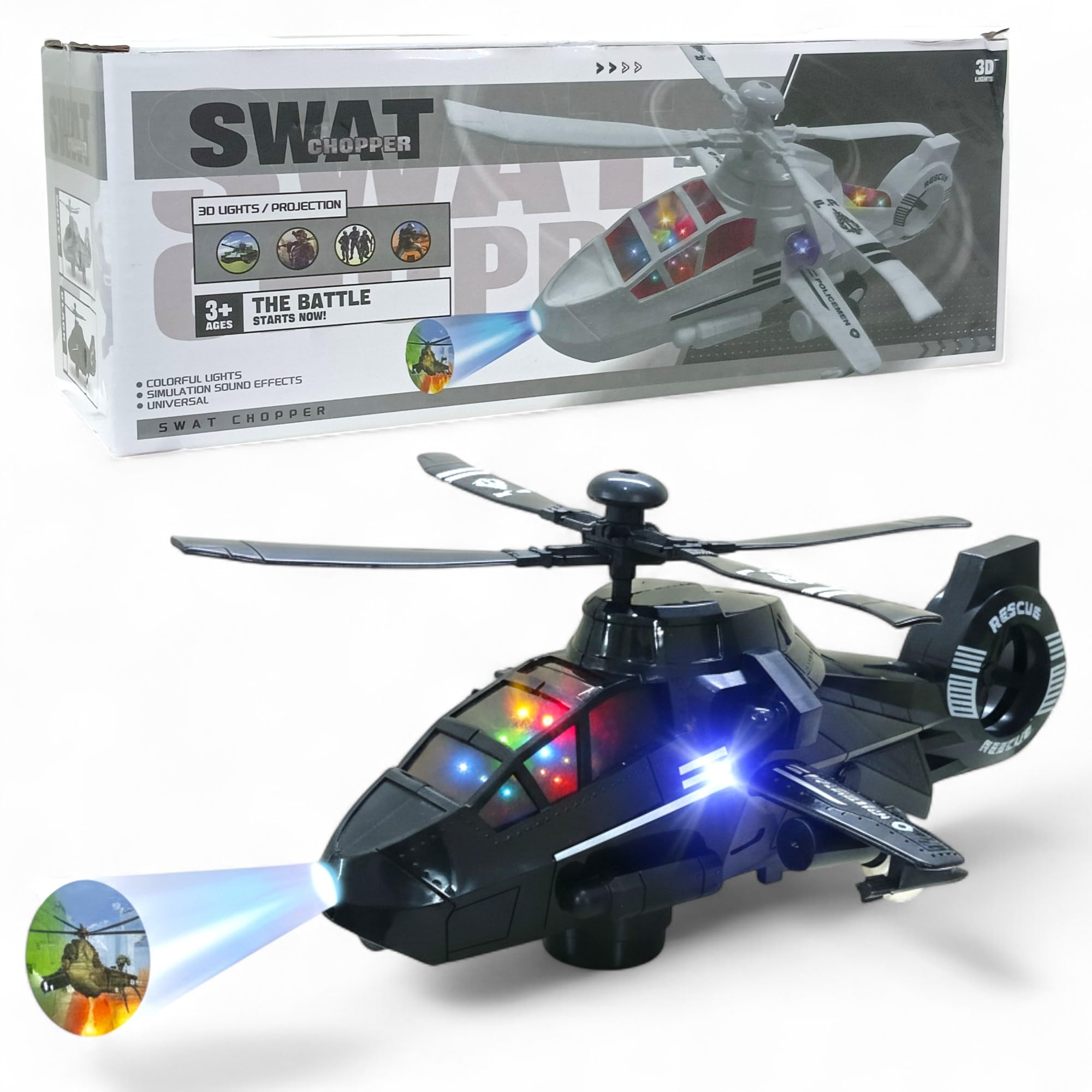 Swat Helicopter with Projector