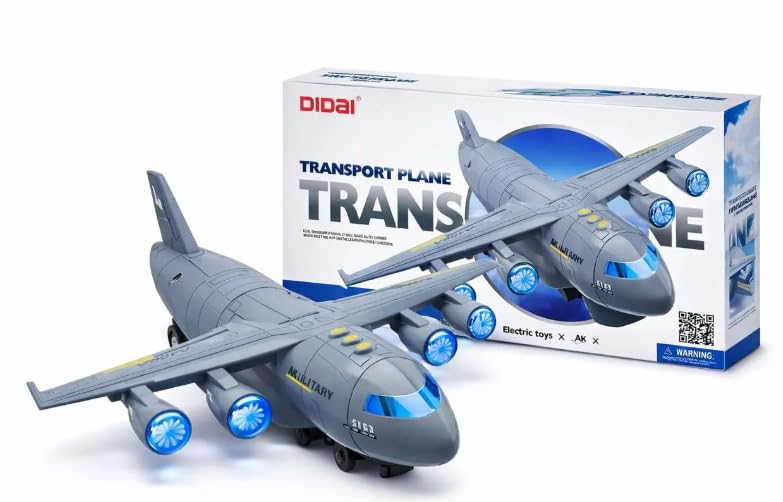 Cargo Plane With Cool lighting