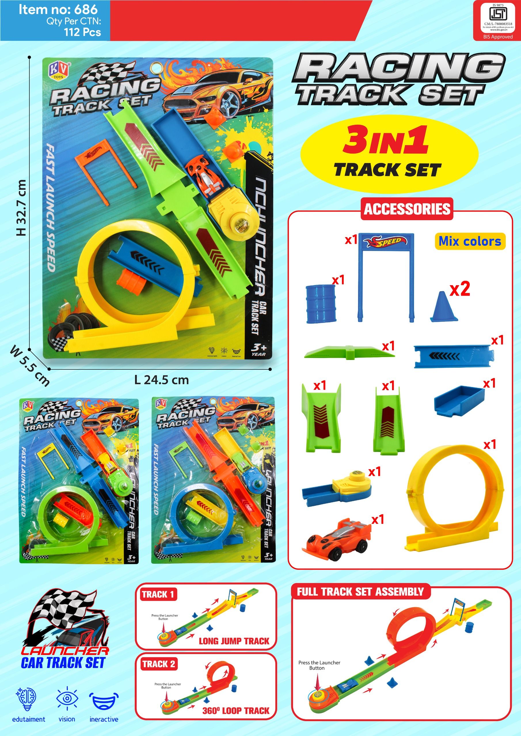 Racing Track Toy set