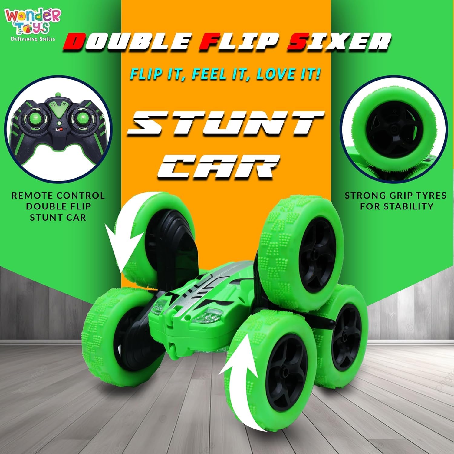 Double Flip Sixer Stunt RC car
