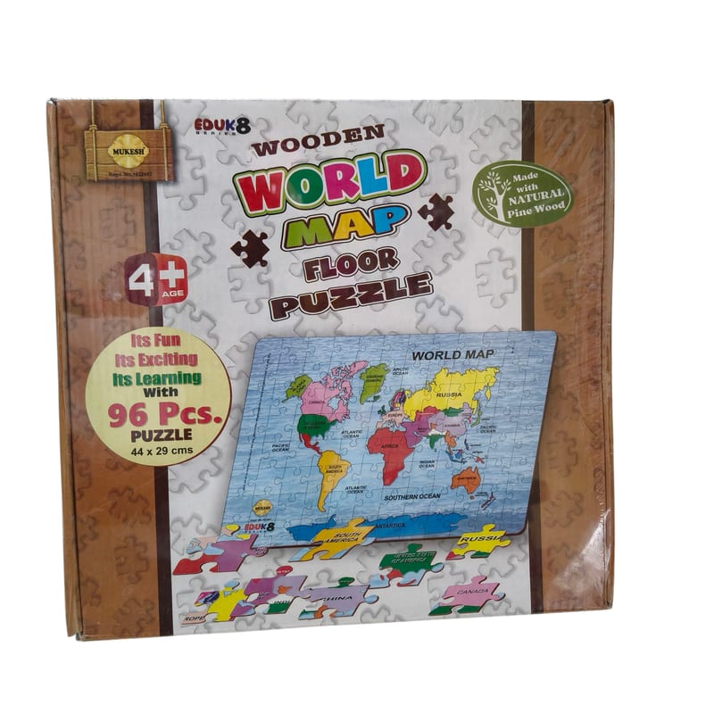 World Map Floor Puzzle kanu