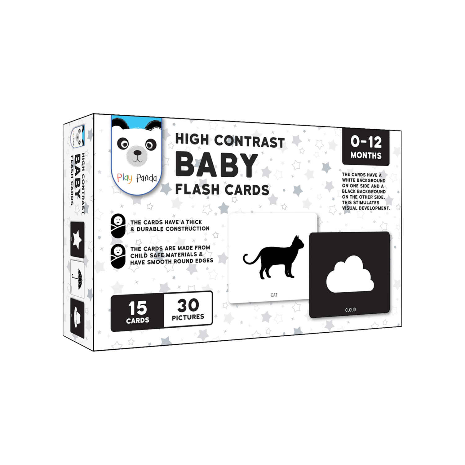 Flash card black white