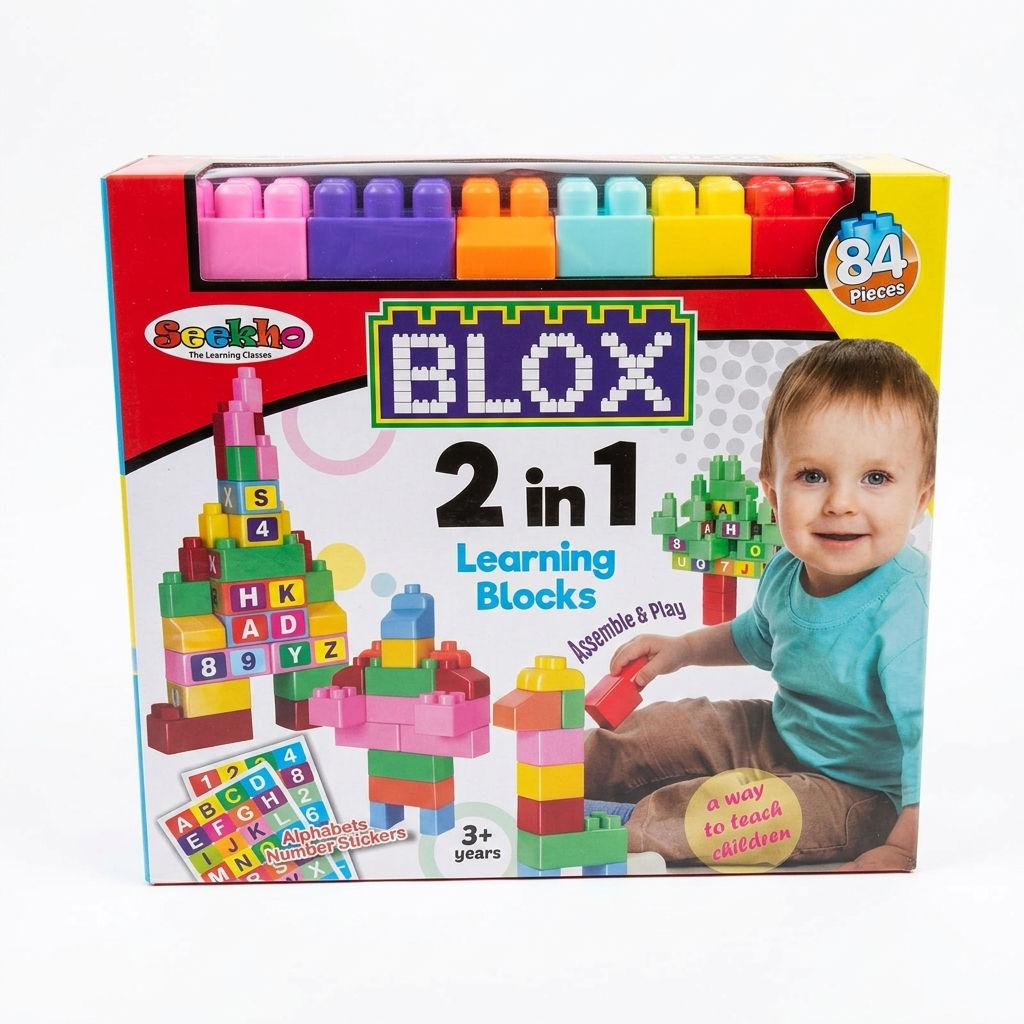 Blox 2in 1 learning blocks 84pcs 1229