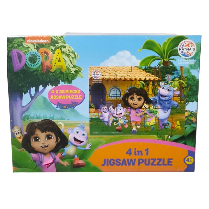 4in1 dora puzzle pr