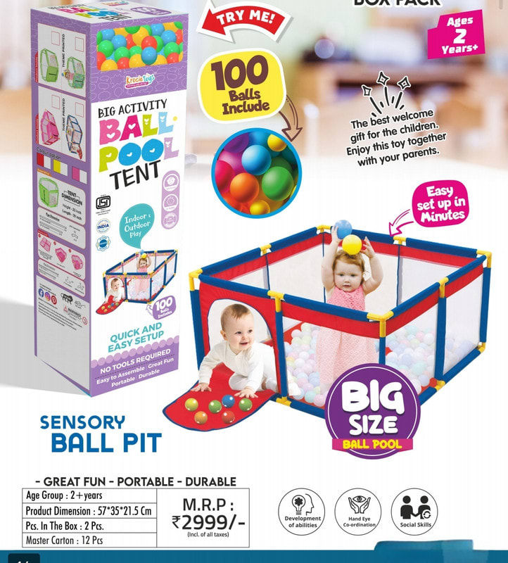 Baby pool jumbo square (100pc ball)