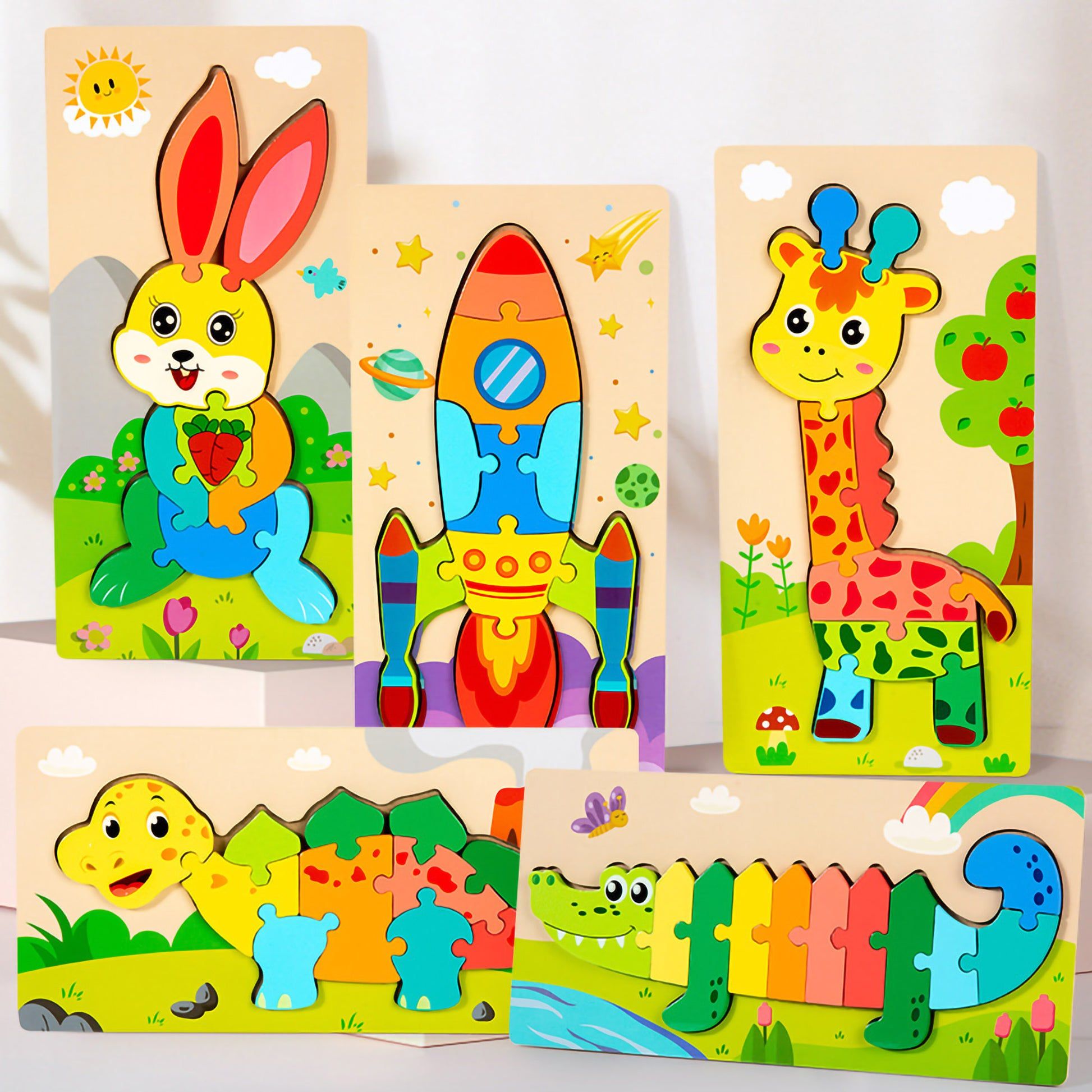 Wooden animal puzzle big