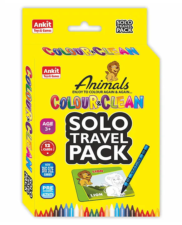 Colour & Wipe solo pack animal 