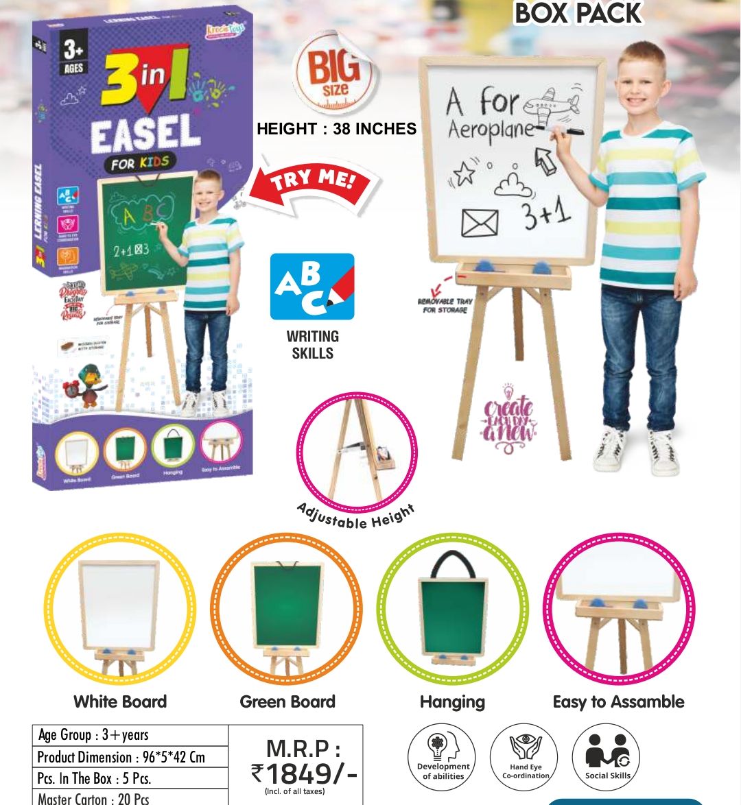 5in1 Magnetic Easel Slate