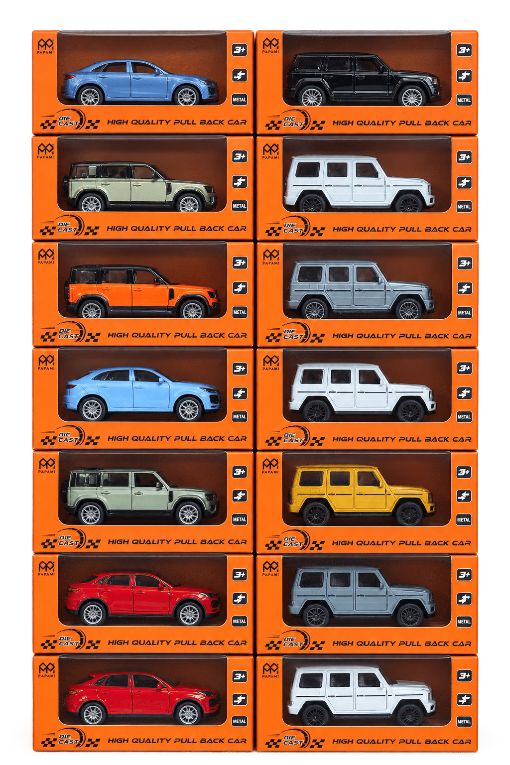 High quality Due cast Pull back car