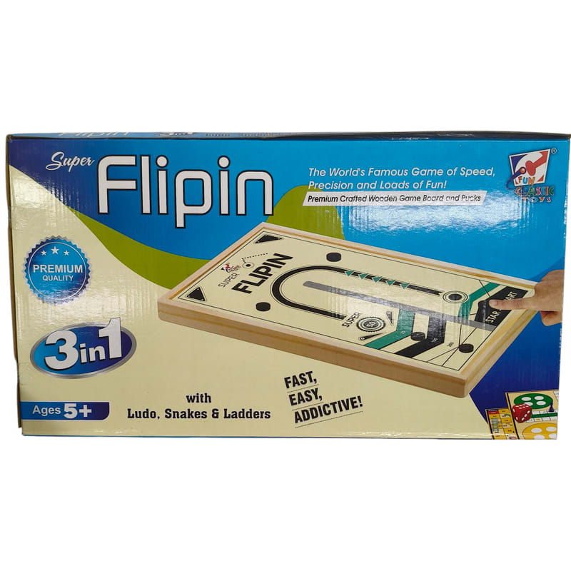 Flipin board Game Ludo + Chess + Arrow