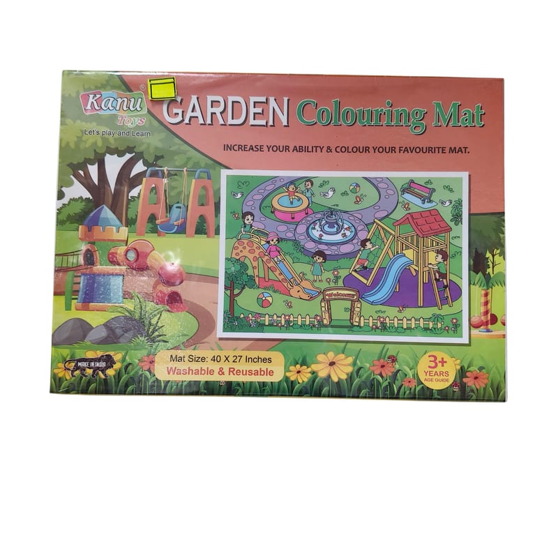 Garden Colouring Mat Kanu