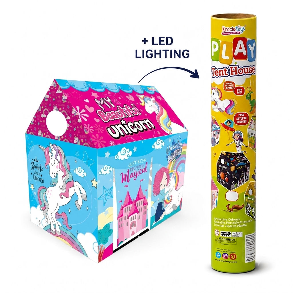 Unicorn Princess Tent + Led Lighting
