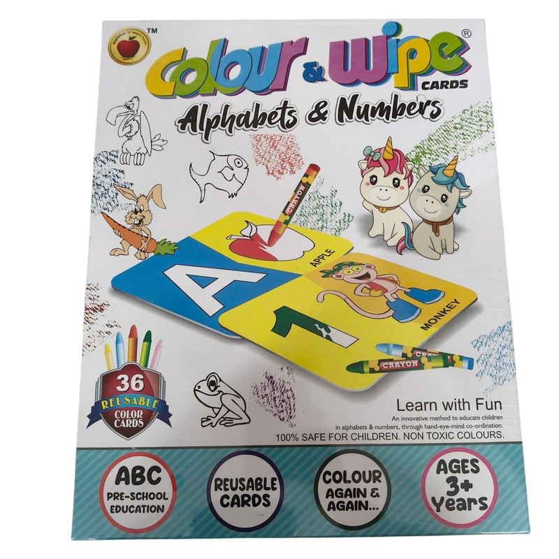 Colour & Wipe Cards Applefun