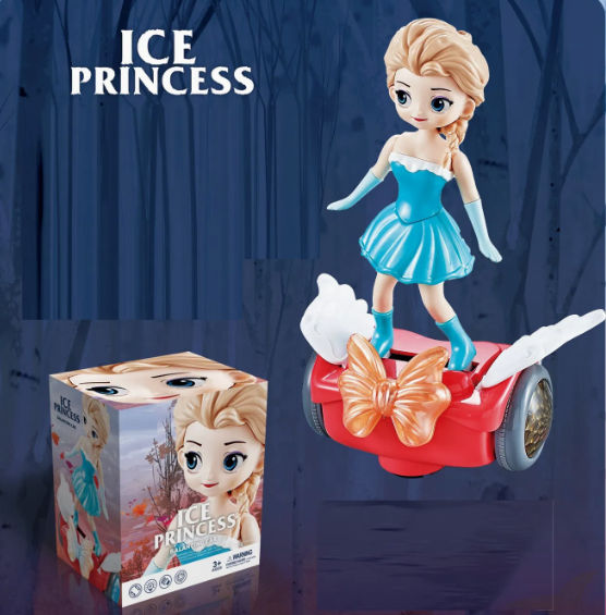 Ice Princess - Electric Toys Kids Fashion Girl Swing Light Music Dancing Girl Toy Cartoon Girl Set Fun Battery Operate Toy