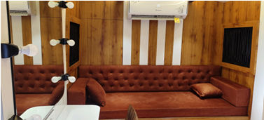 Triple Door Vanity Van interior