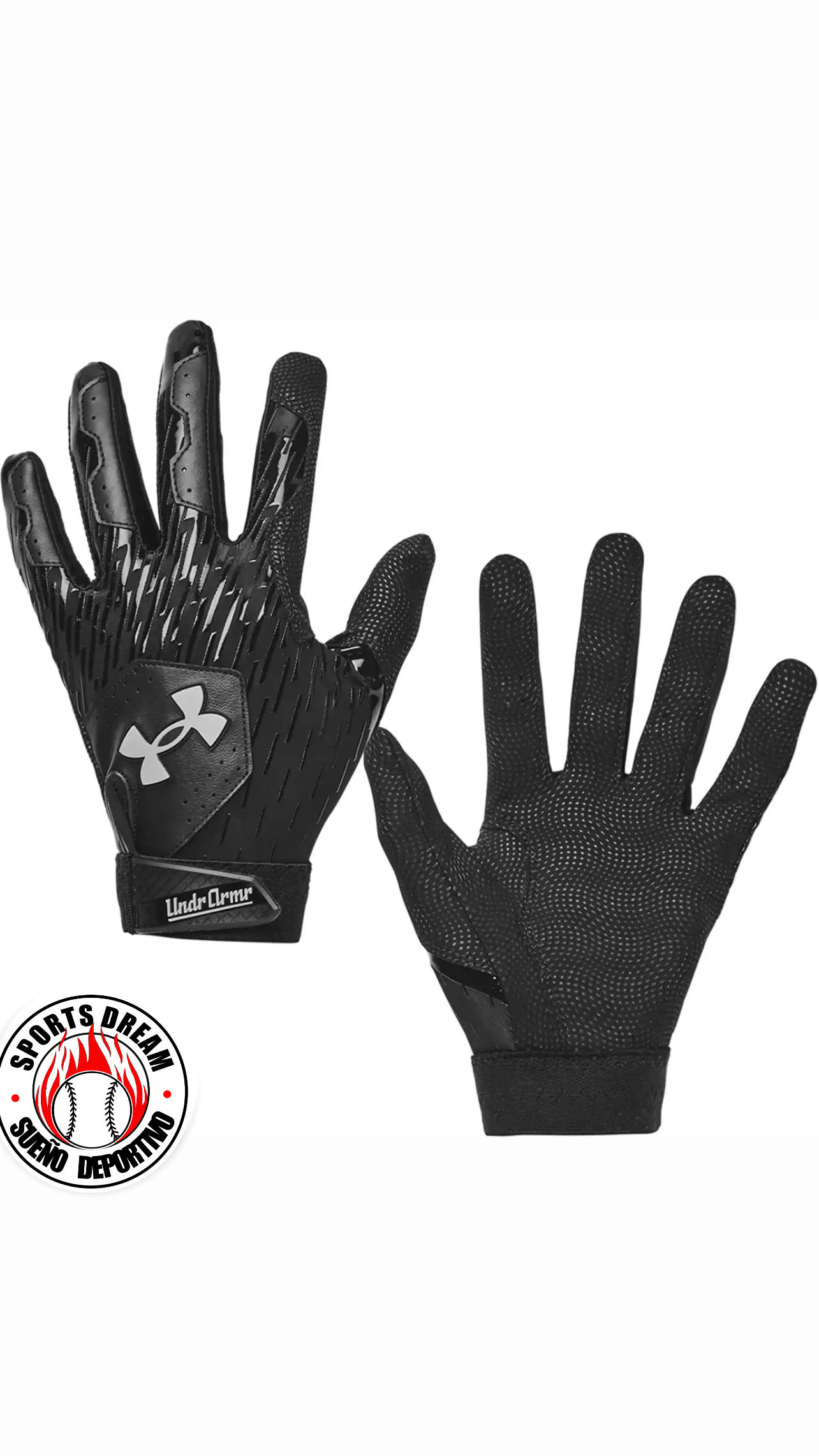 Guantillas M Under Armour Clean Up Baseball - Negro