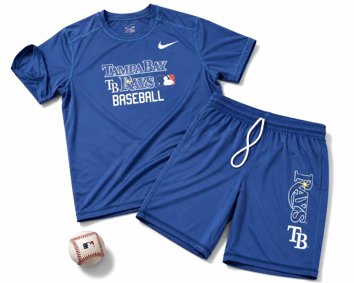 Conjuntos L juvenil de los Tampa Rays Azul rango de 9 -