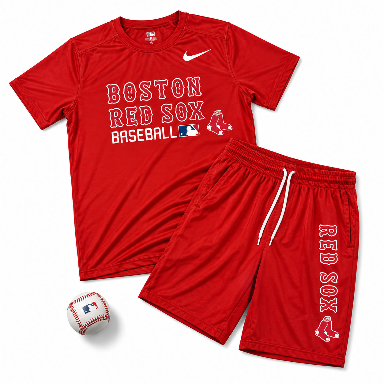 Conjuntos M juvenil de Boston - Rojo - rango de 15 -