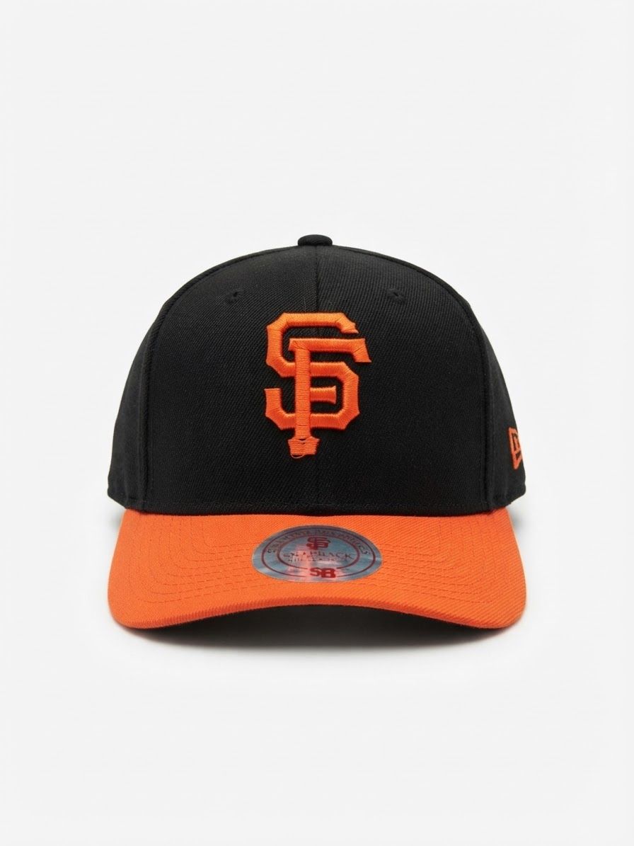 Gorras de Beisbol Snapback San Francisco  - Negro con Naranja