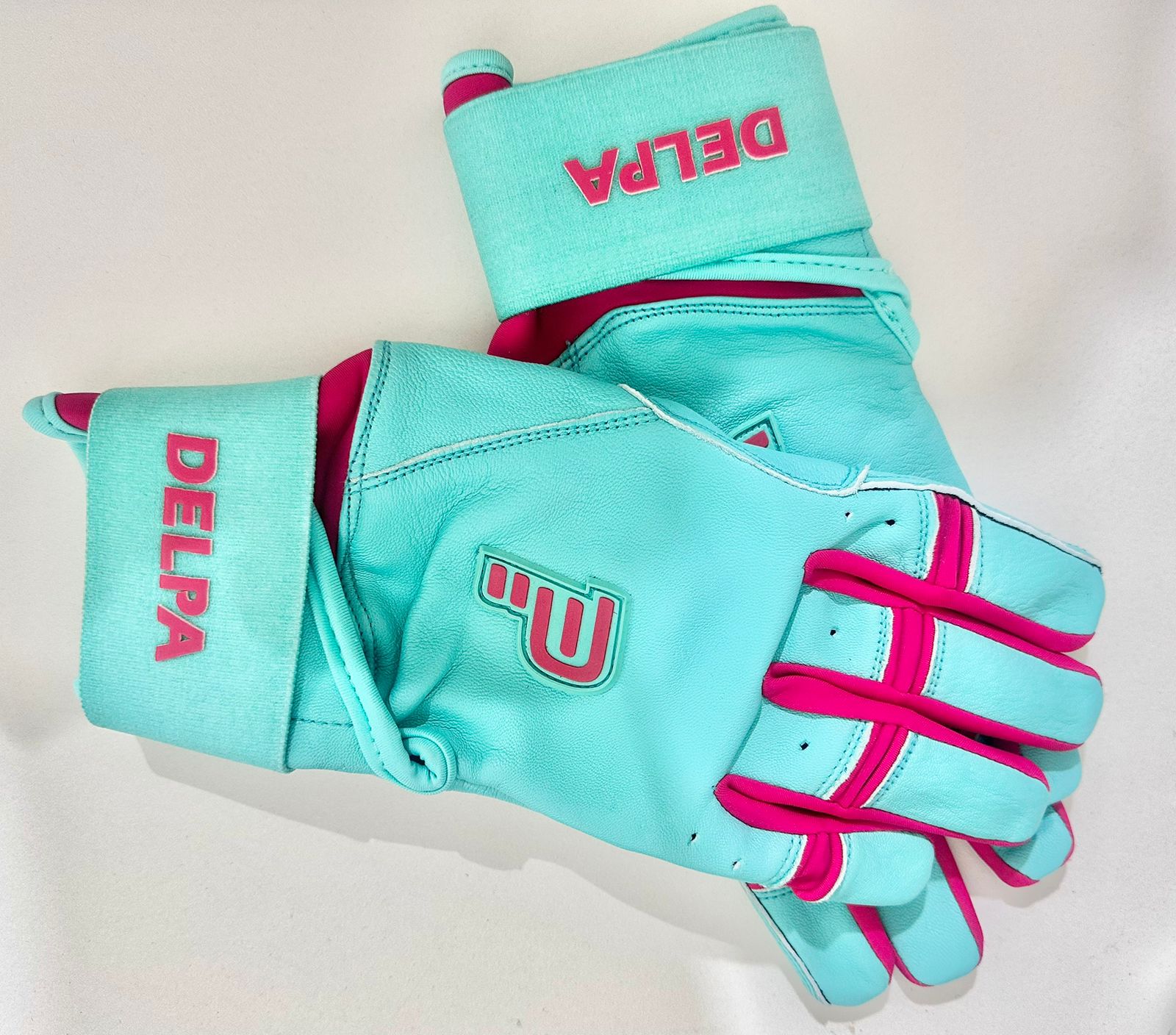 Guantillas XL Delpa Doble Strap Verde Menta / Rosa