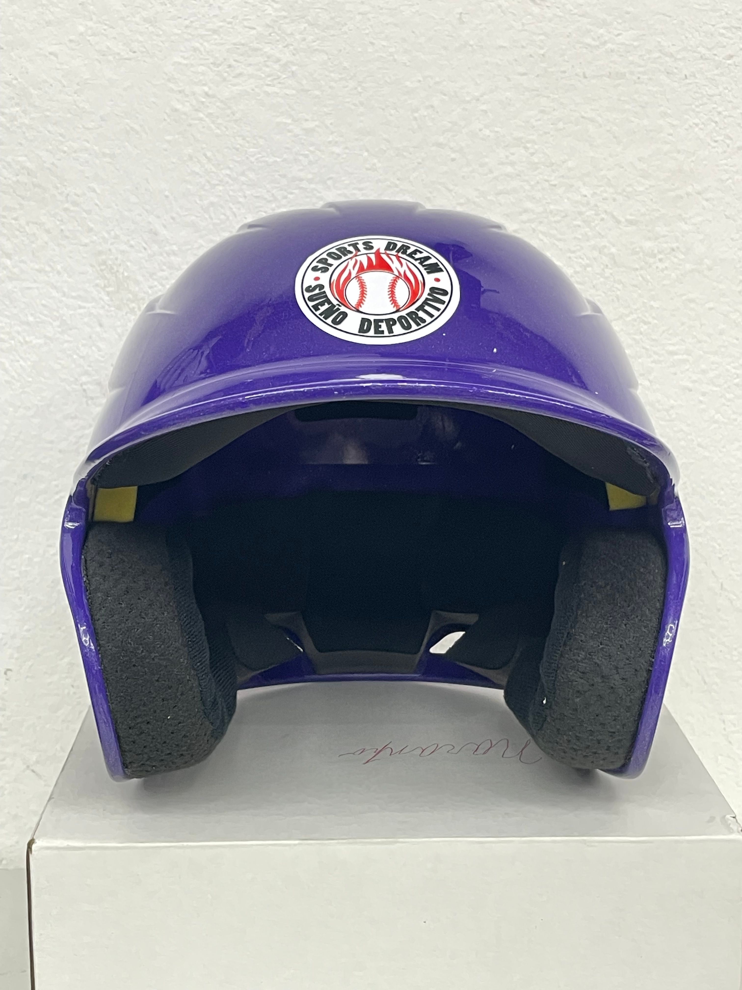 Cascos juveniles de béisbol Morado