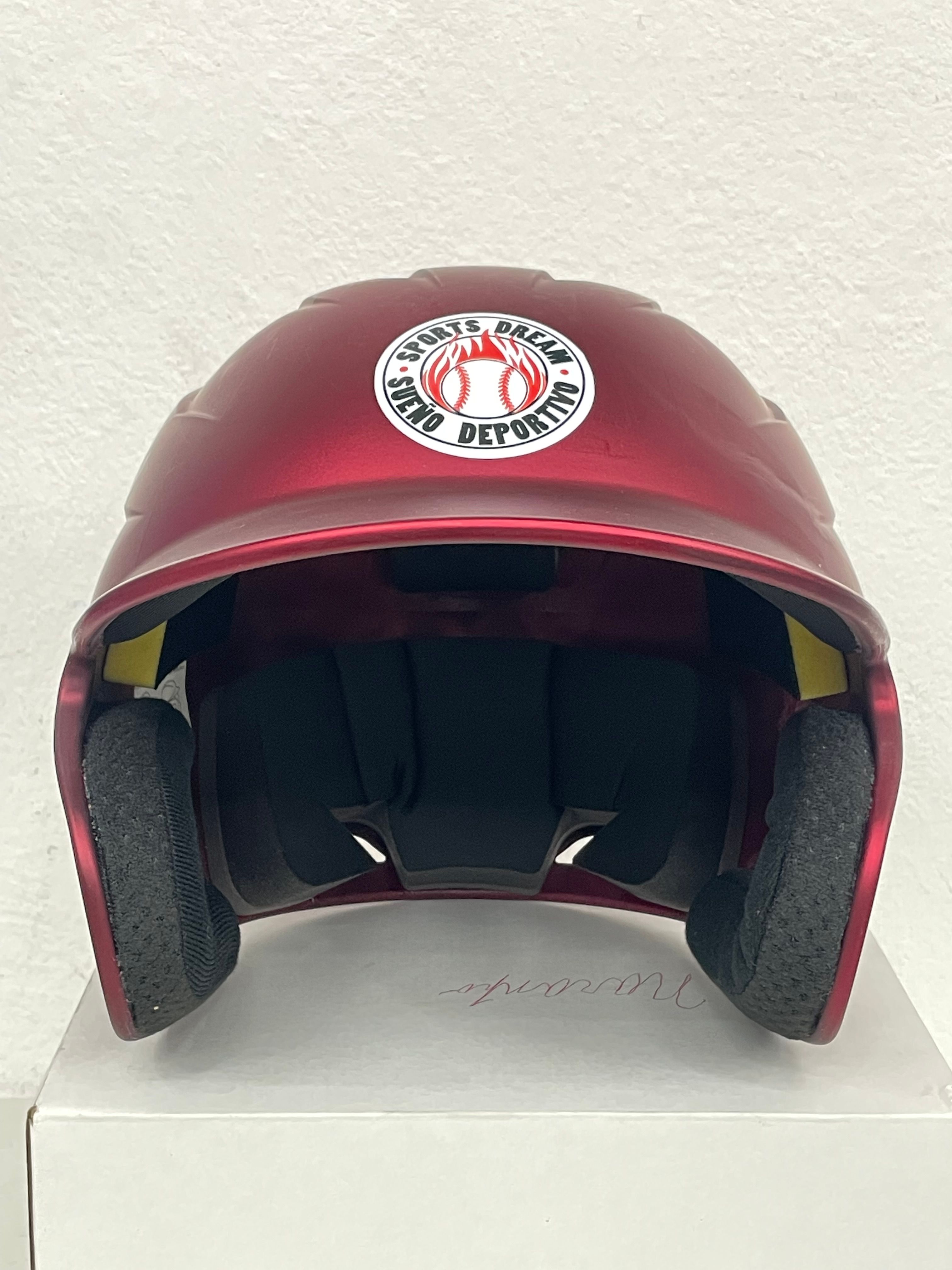 Cascos juveniles de béisbol Rojo