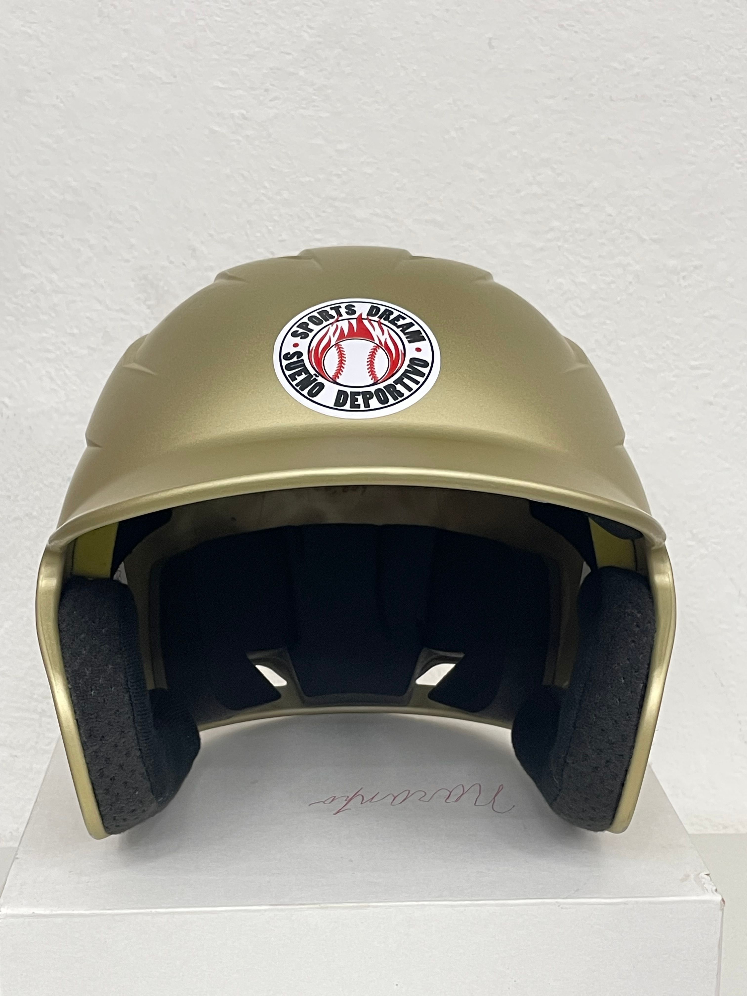 Cascos juveniles de béisbol Dorado