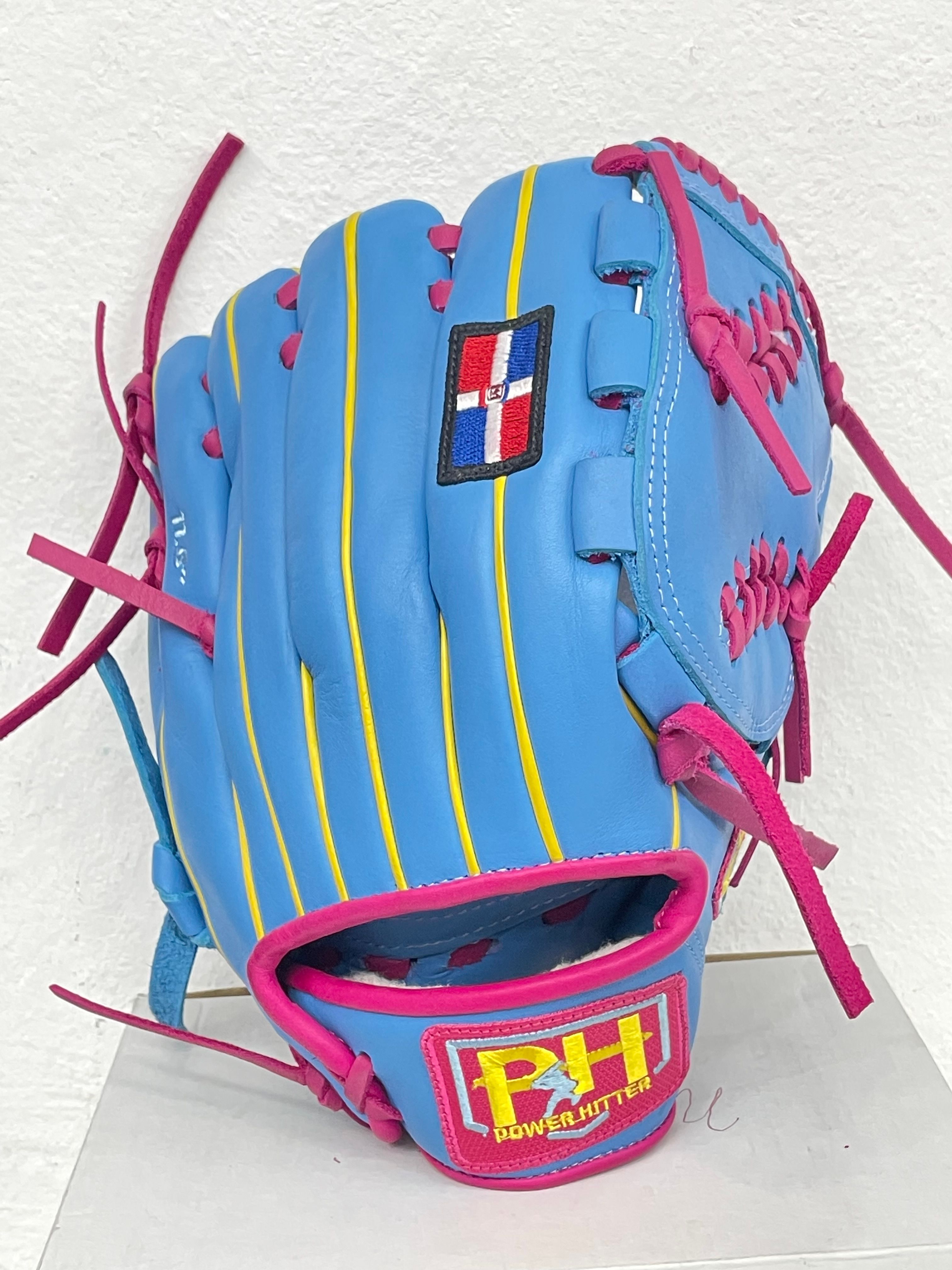 Guantes Powerhitter "11.5" Pitcher Pro-Play Azul/ Rosa
