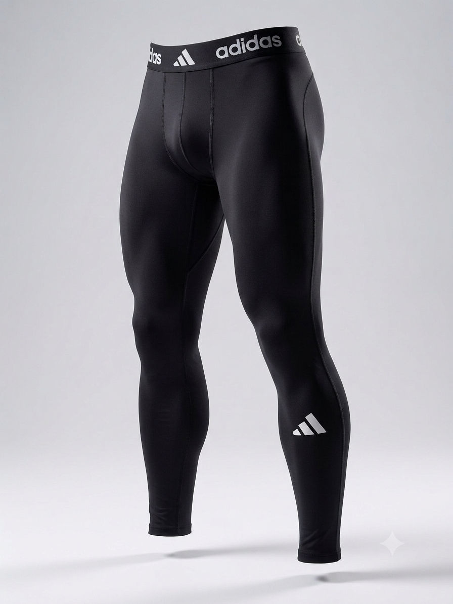 Licras M Adidas Techfit Larga - Negra