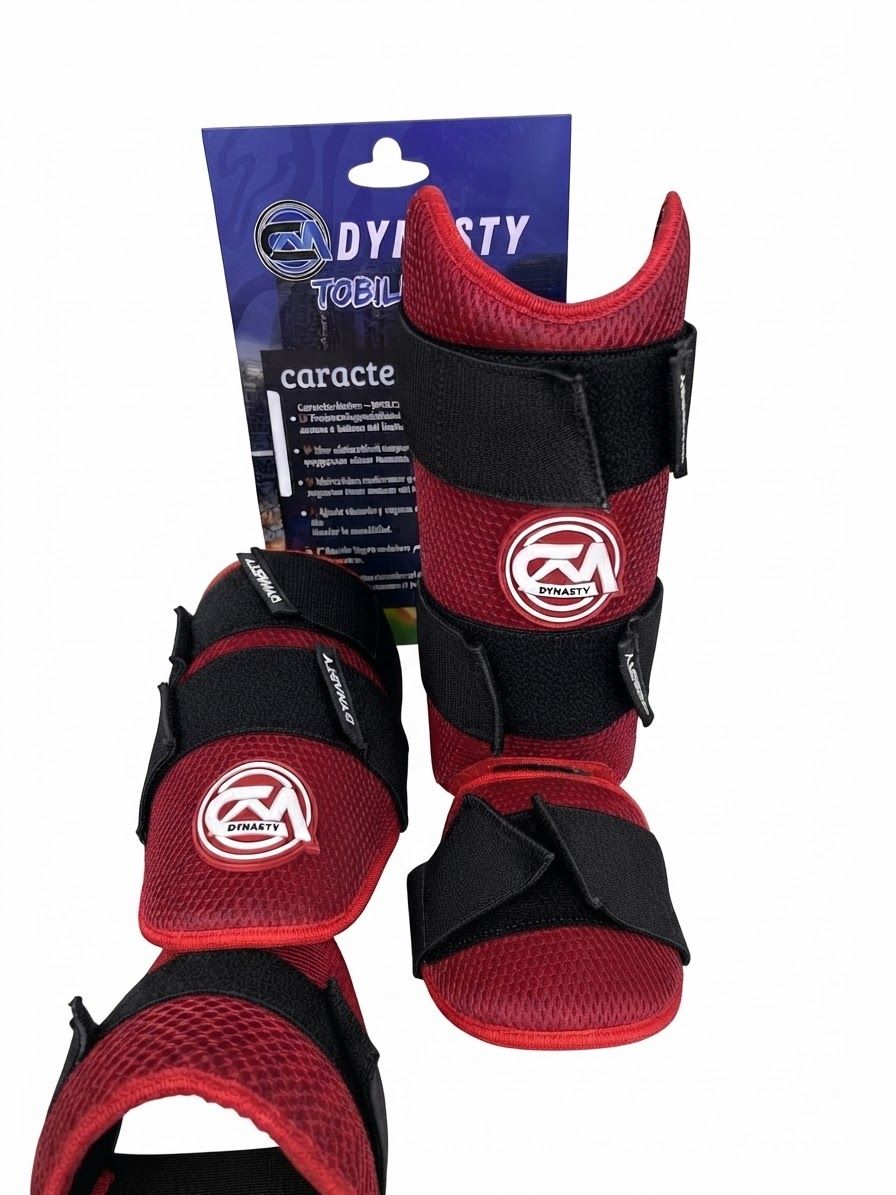 Set de Protectores Dynasty "Standard" Junior - Rojo con Negro