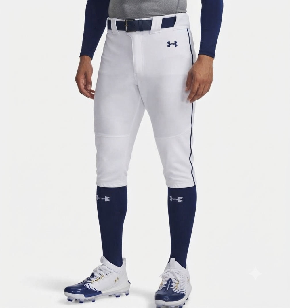 Pantalones L Under Armour Corto - Blanco - Linea Azul M