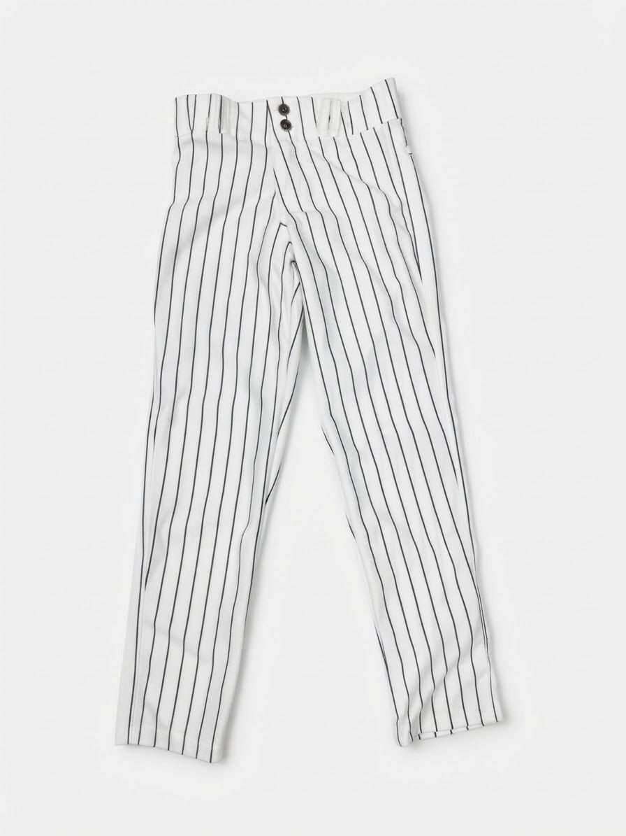 Pantalones XXS Normal - Largo - Blanco con Lineas