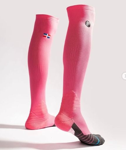 Medias delpa a larga Rosa