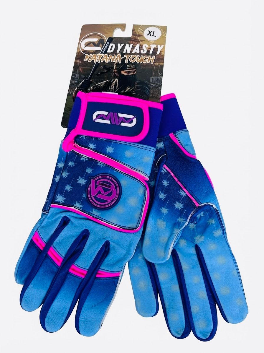 Guantillas M Dynasty Katana Miami Touch - Azul Marino con Rosa