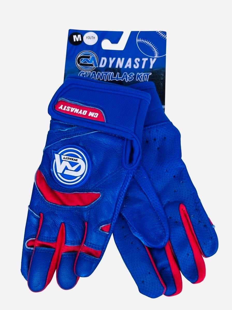 Guantillas YM Dynasty Kit - azul con rojo