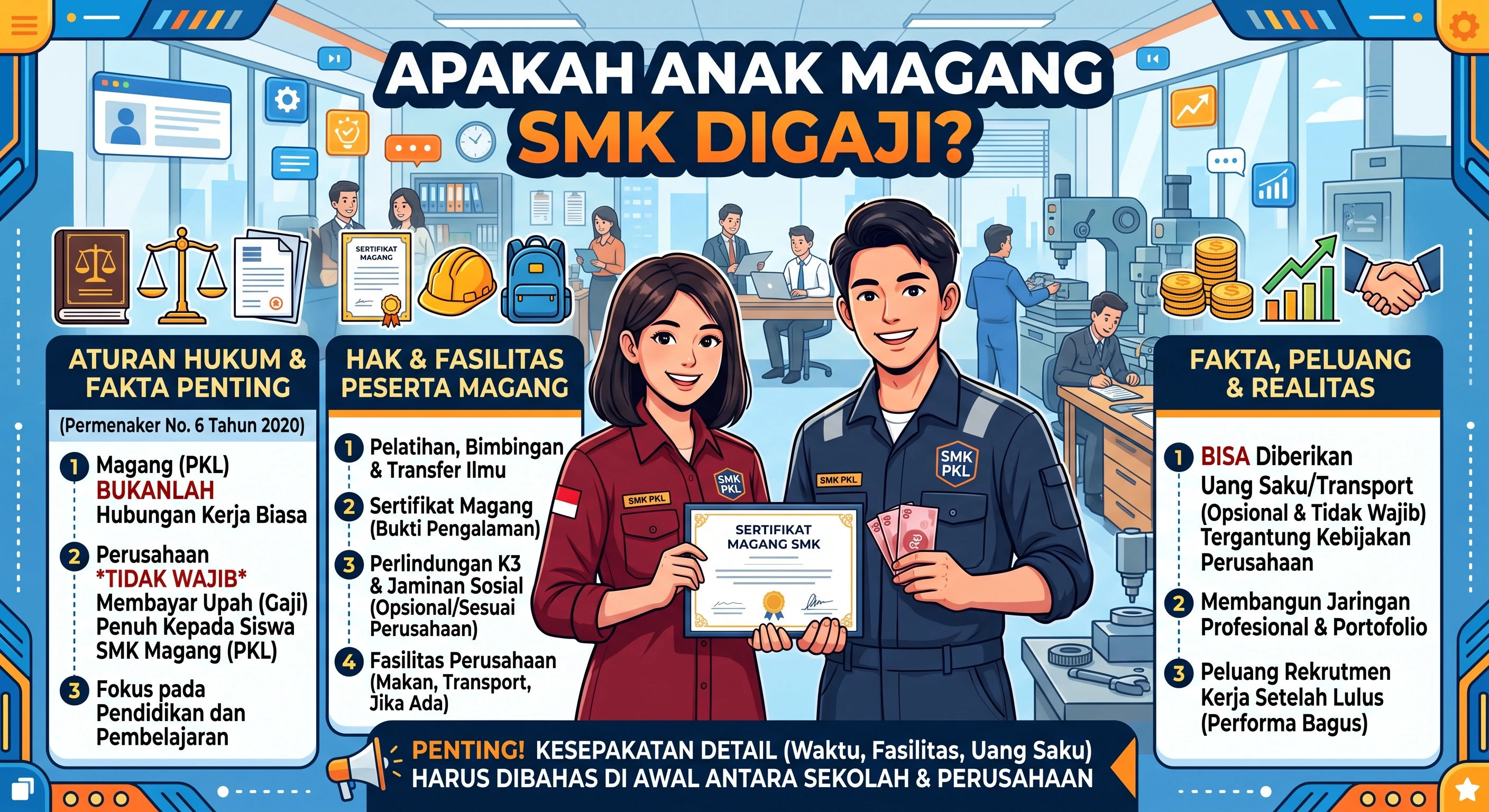Apakah Anak Magang SMK Digaji? Simak Faktanya