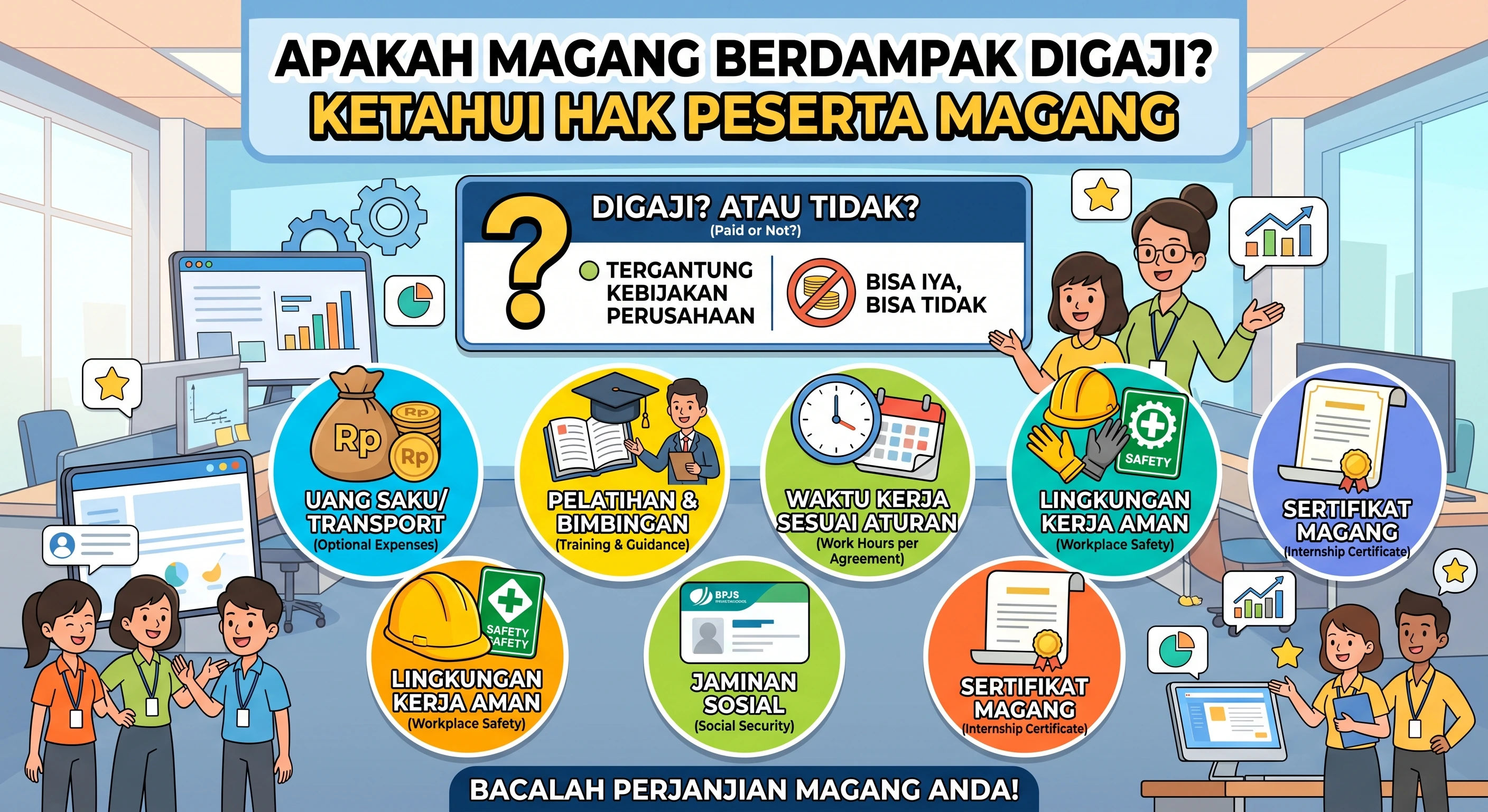 Apakah Magang Berdampak Digaji? Ketahui Hak Peserta Magang
