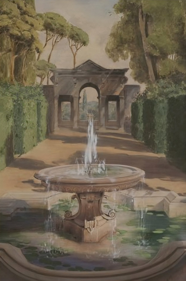 Détail des éléments décoratifs du paysage