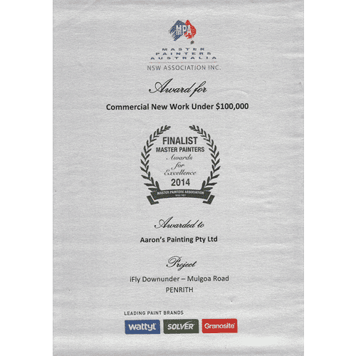 iFly Downunder - Penrith Award