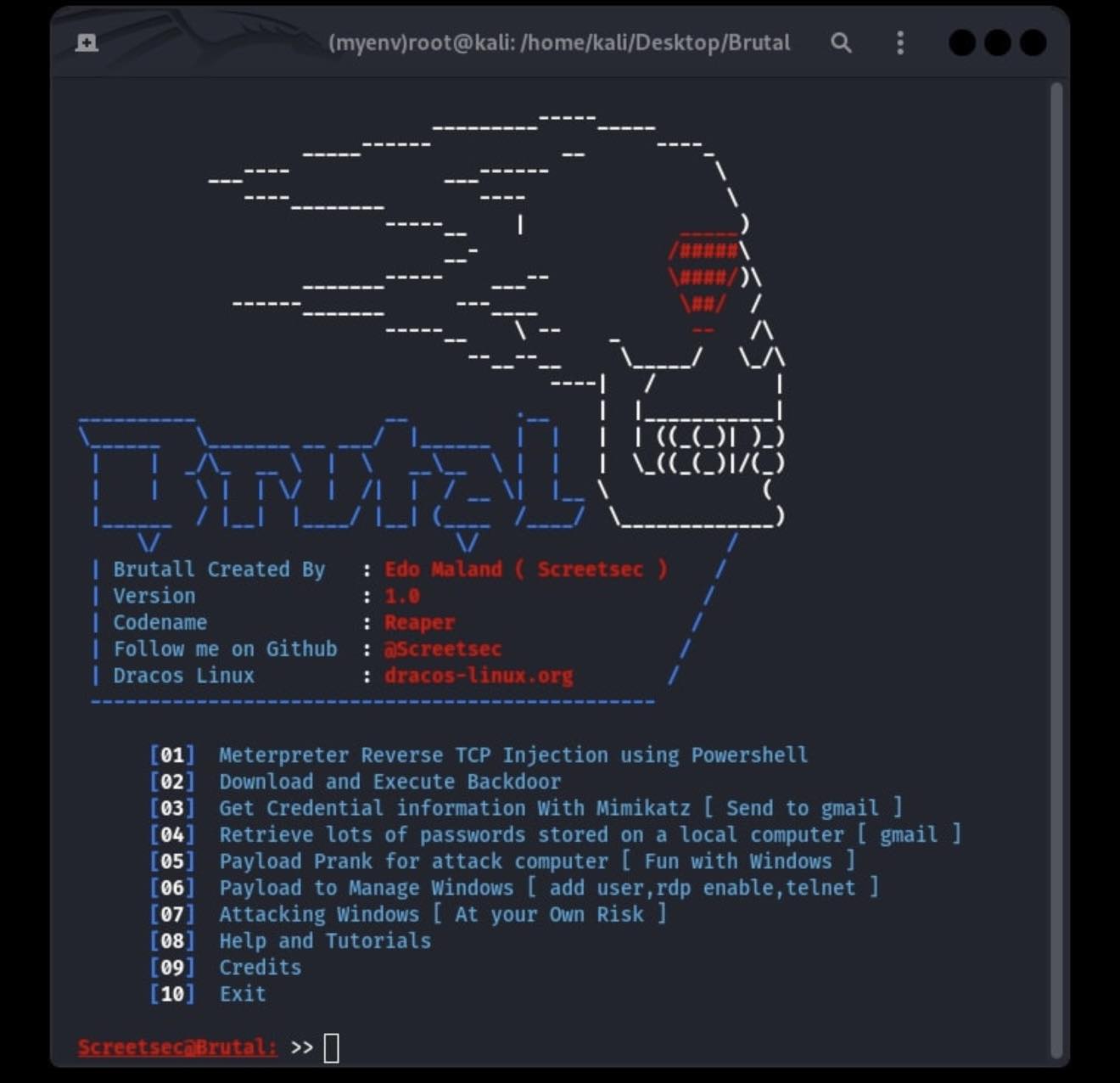 Brutal — Brute force tool screenshot